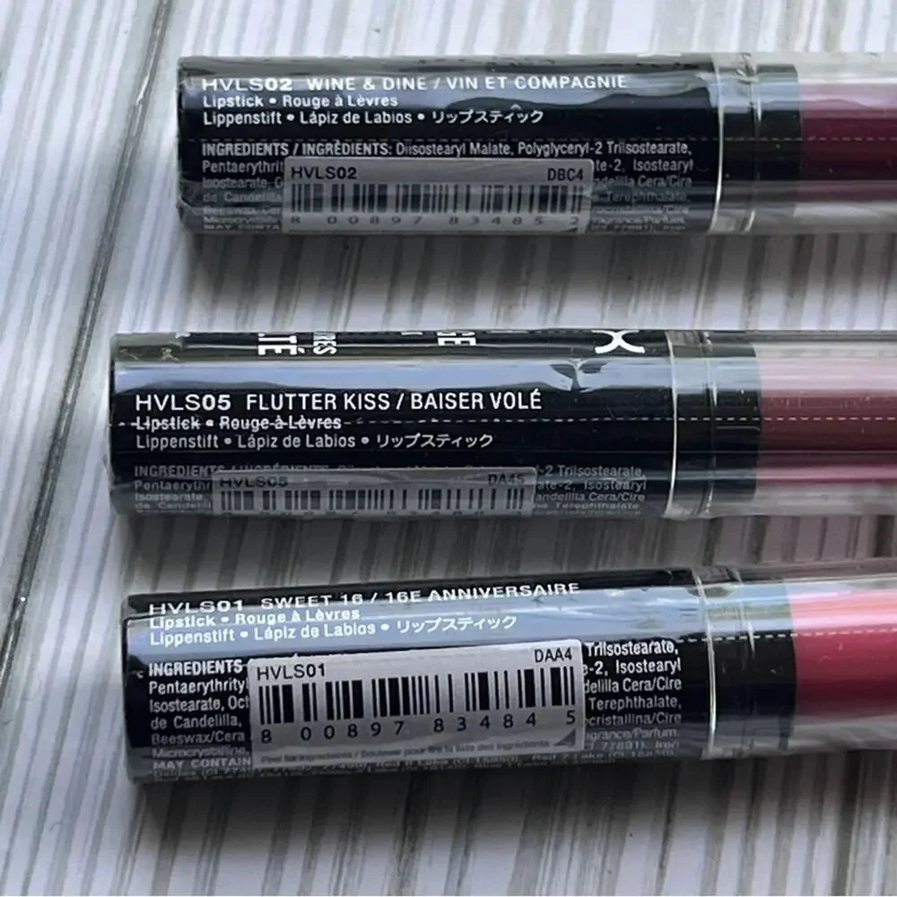 NYX Makeup Beauty High Voltage Lipstick Trio New in Package
